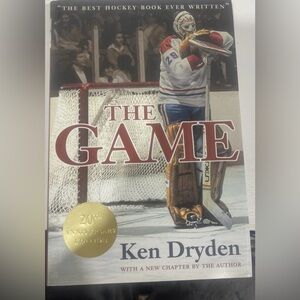 SIGNED KEN DRYDEN AUTOGRAPHED THE GAME HOCKEY BOOK CANADIAN HOF JSA 20th Anniver